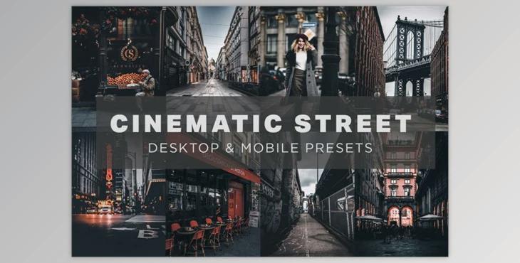 6 Cinematic Street Lightroom Presets By CVR Presets (Mob, Desk)