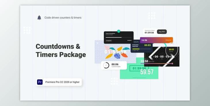 Countdowns & Timers Pack l MOGRT for Premiere Pro (Videohive 33696906)
