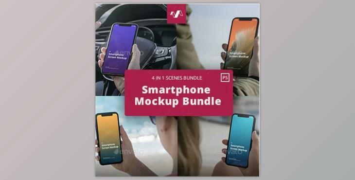 Phone Mockup Scenes Bundle GraphicRiver-29808457 (PSD)