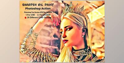 Sharpen Oil Paint Photoshop Action CreativeMarket-5947702 (ATN)