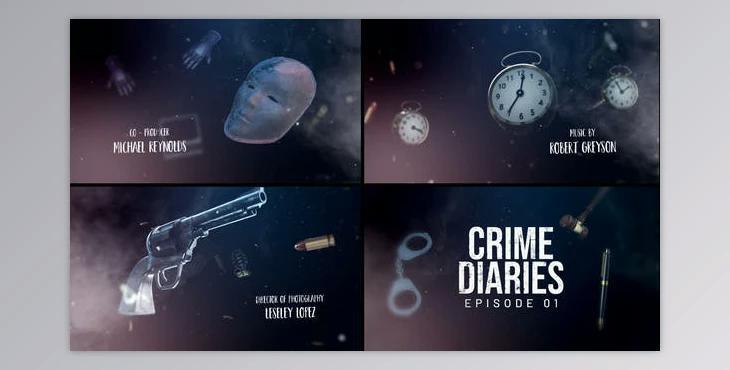 Crime Diaries – Title Sequence (Videohive 38404236) - AE Project