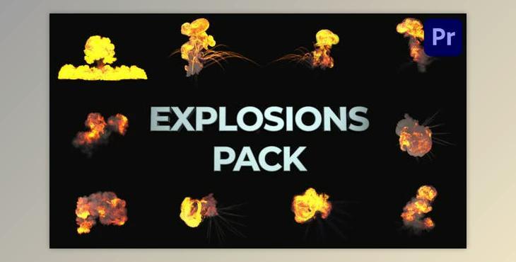 Realistic Explosions Pack for Premiere Pro (VideoHive 37182252)