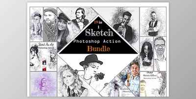 19 in 1 Sketch PS Action Bundle Creative Market – 17697210