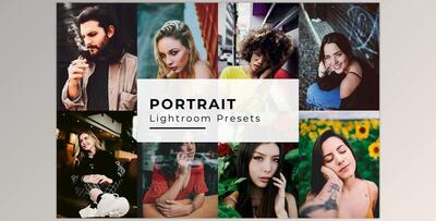 10 Portrait Lightroom Presets CreativeMarket - 6905548