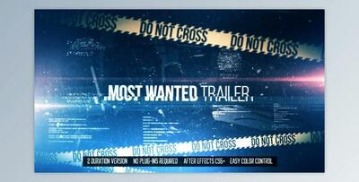 Most Wanted Trailer (Videohive 11330973) - AE Project
