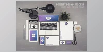 Identity Design Mockup Smart Objects By Twin Design (PSD)