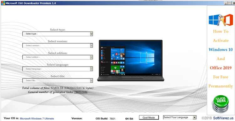 Microsoft ISO Downloader Premium 2020 v1.9