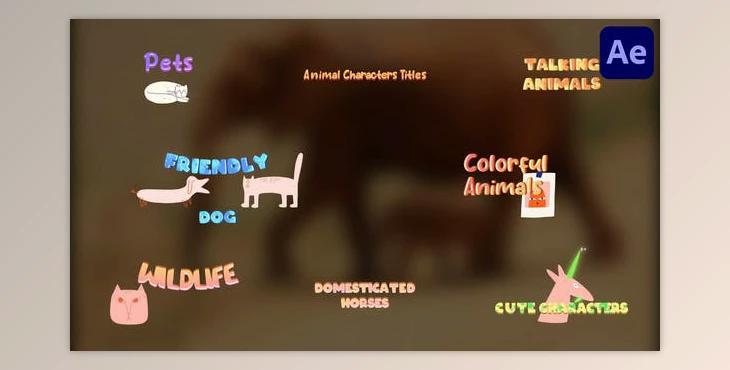 Animal Characters Titles for After Effects (Videohive 51061491) - AE Project