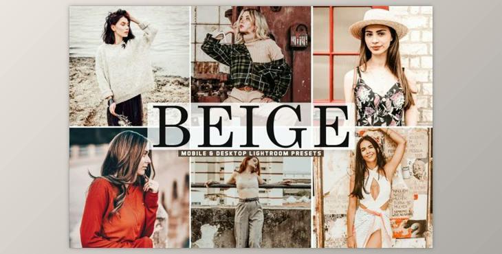 Beige Mobile & Desktop Lightroom Presets by Creativetacos