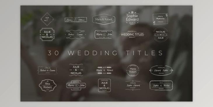 Wedding Titles MOGRT (VideoHive 37448532)