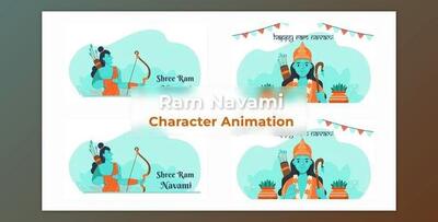 Ram Navmi Character Animation Scene Pack (Videohive 37148186) - AE Project