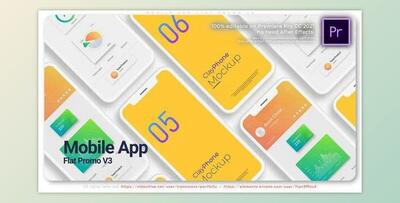 Mobile App Flat Promo V3 (Videohive 32678117)