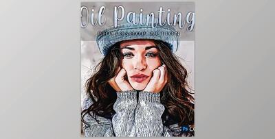 Oil Painting Photoshop Action GraphicRiver-30388106 (PSD)