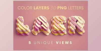 Color Layers – 3D Lettering CreativeMarket - 7545681