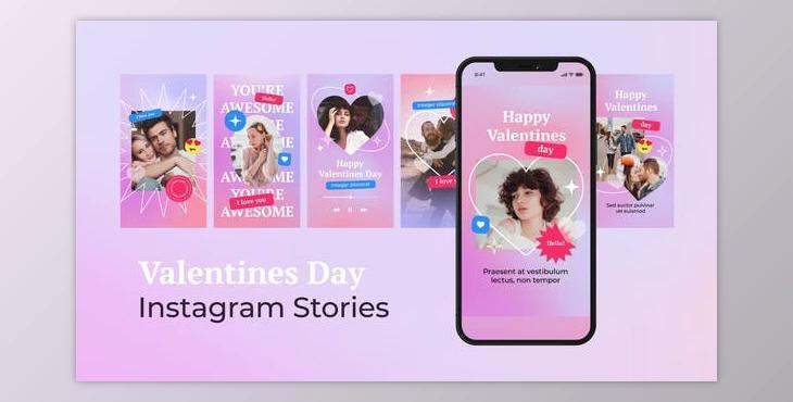 Valentines Day Love Instagram Stories (Videohive 30313104) - AE Project
