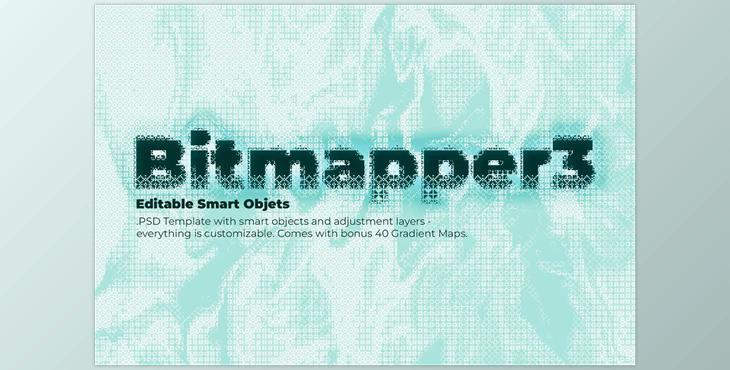 Bitmapper 3 – PSD Template CreativeMarket - 7309325