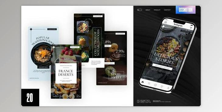 Food Instagram Stories (Videohive 42856949) - AE Project