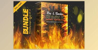 Fire & Smoke Bundle PSD Creativemarket 4422579