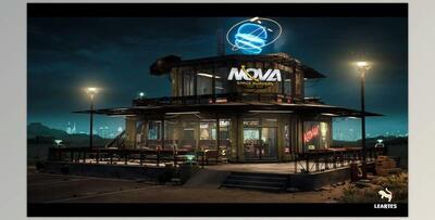 Unreal engine - Nova Space Burgers / Cyberpunk Abandoned Restaurant / Space Bar + ULAT v5.3