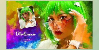 Real Painting – Virtuoso – Photoshop Plugin – GraphicRiver 33749996 (ABR, PAT, ATN)