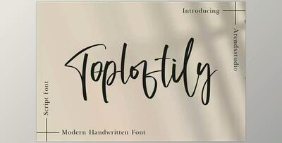 Toploftily – Modern Handwritten Font