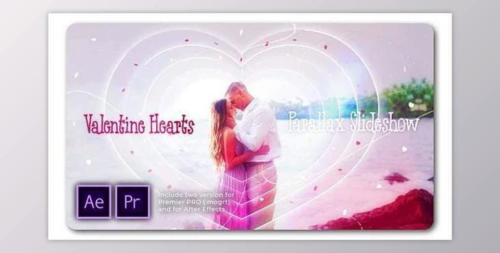 Valentine Hearts Parallax Slideshow (Videohive 29855913) - PR Project