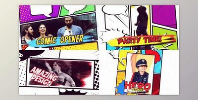 Comic Book Intro (Videohive 31783547) - PR Project