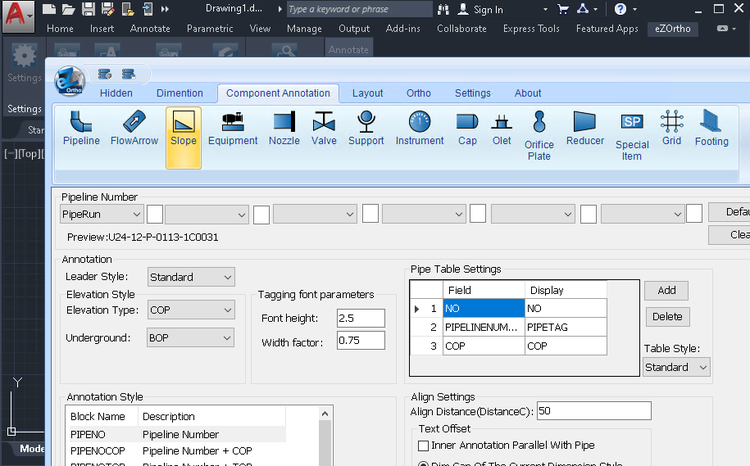 eZOrtho For Smart3D v20 for AutoCAD 2020