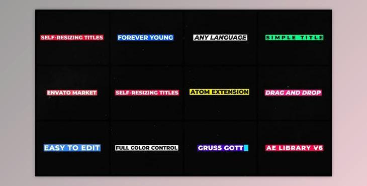 Box Titles (Videohive 36319411) - AE Project