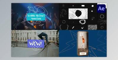 Scribble Abstract Animations for After Effects (Videohive 42879631) - AE Project