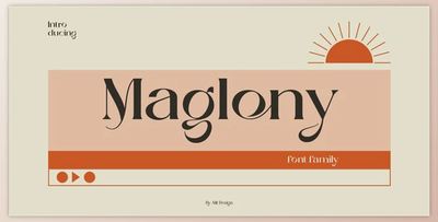Maglony Font Family by Myfonts