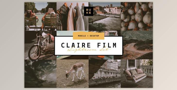 Claire Film Lightroom Preset (XMP, LRTEMPLATE, PDF)
