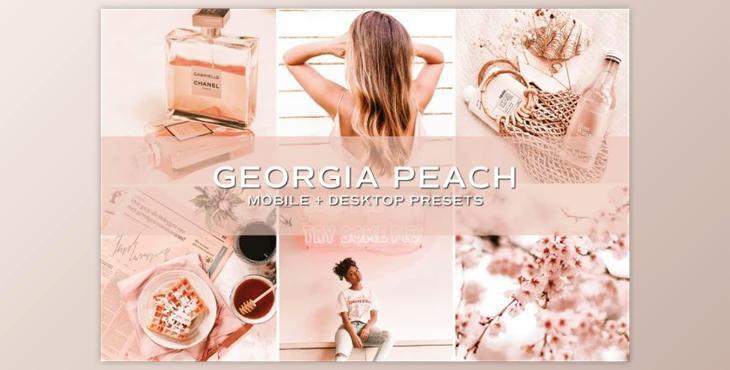 5 Peach Lightroom Presets By TheWayfarerShoppe (Mob, Desk)