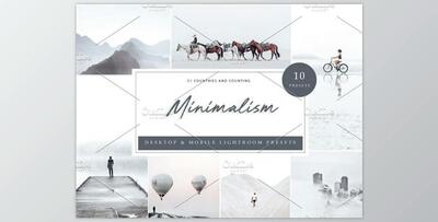 10 x Lightroom Presets, Minimalism CreativeMarket-5962576