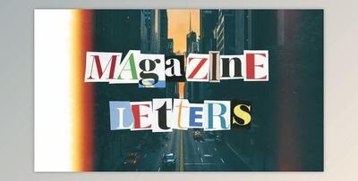 Magazine Cutout Letters (Videohive 36415540) - AE Project