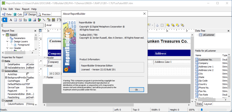 ReportBuilder Enterprise 22.05 for Delphi 10.2-12