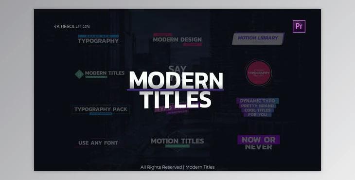 Modern Titles (Videohive 30180891)