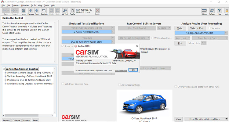 CarSim 2017.1 + License FiX / TruckSim 2016.1 x86/x64