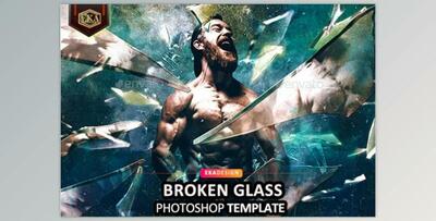 Broken Glass Photoshop GraphicRiver-33854044 (PSD)