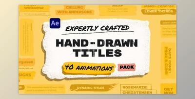 Hand Drawn Brush Titles Pack (Videohive 37507418) - AE Project