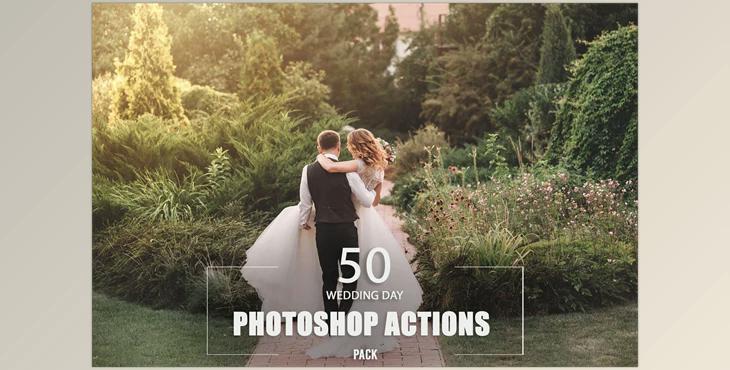 50 Wedding Day Photoshop Actions