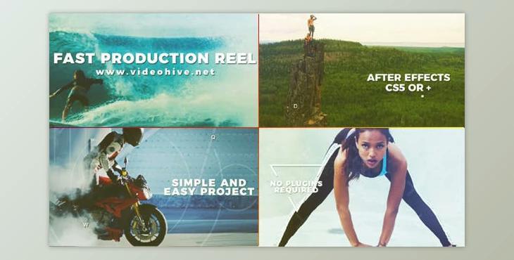 Fast Production Reel (Videohive 20828160) - AE Project