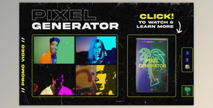 Tropic Colour RETRO PIXEL GENERATOR
