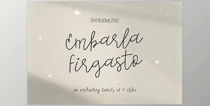 Embarla Firgasto Font Family