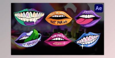 Lips and Titles for After Effects (Videohive 46330069) - AE Project