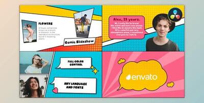 Comic Slideshow for DaVinci Resolve (Videohive 50524213)