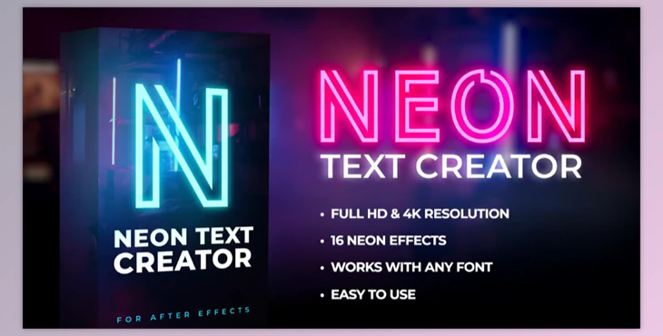 Motion Array Neon Text Creator