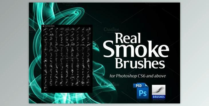 100 Real Smoke Brushes for Photoshop CreativeMarket 4904310