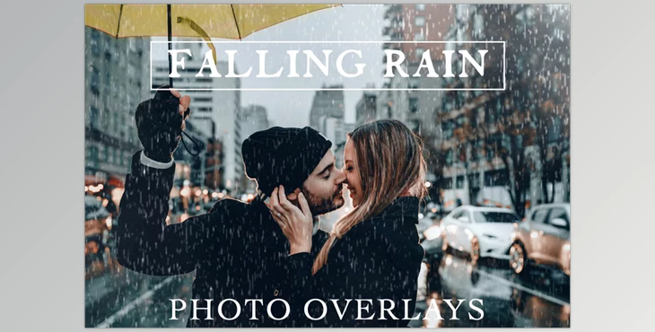 25 Falling Rain Weather Overlays Creative Market – 3816073