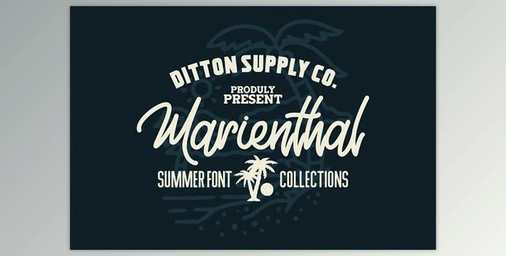 Marienthal Font Bundle + Extras